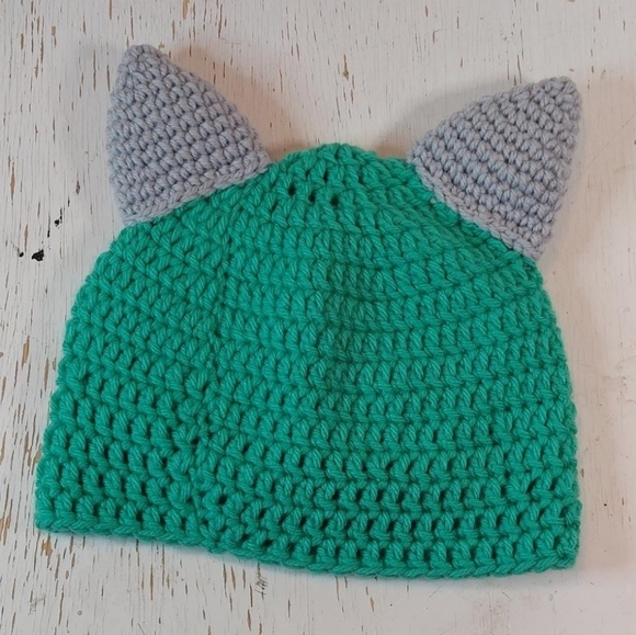 Monster Child Handmade Beanie Crochet Stocking Hat Winter Warm Cozy - Picture 7 of 8